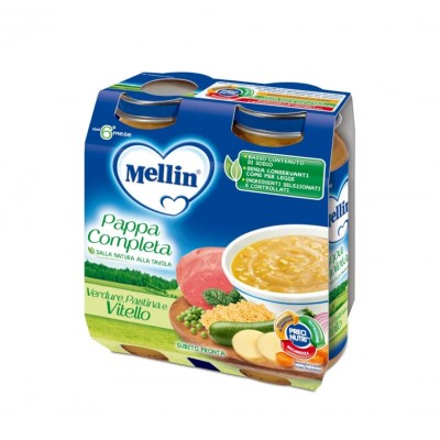 MELLIN pappa Completa CONIGLIO- 2 vasetti da 250 gr